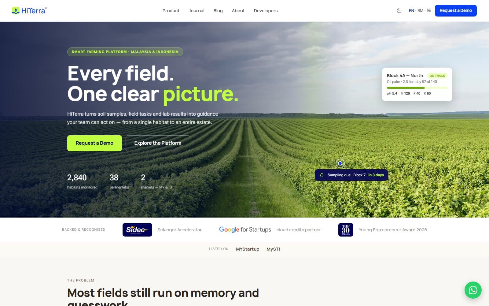 HiTerra — full site preview